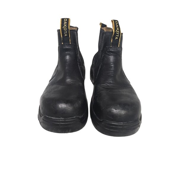 Dakota Men's 6100 Aluminum Toe 6 Inch Pull On Safety Work Boot Black Size 9M - Picture 6 of 7